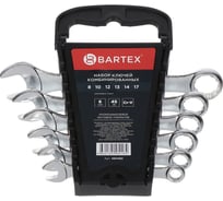 Набор комбинированных ключей BARTEX 8-17 мм, CrV, 6 предметов, подвес 460482