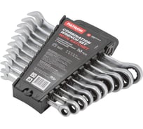 Набор ключей PATRON комбинированных трещоточных,10пр. (8,10,12-19мм), в пластиковом держателе P-51102(51816)