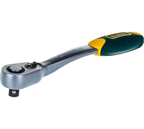 Трещотка для торцовых головок Kraftool PRO Сr-V сталь 72 зубца изогнутая 1/2" 27795-1/2_z02