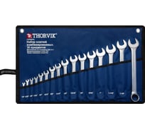 Набор ключей гаечных комбинированных дюймовых THORVIK CWIS0016 1/4"-1-1/4" 16 предметов в сумке 052917