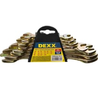Набор рожковых гаечных ключей DEXX 8-24 мм, 8 шт 27018-H8