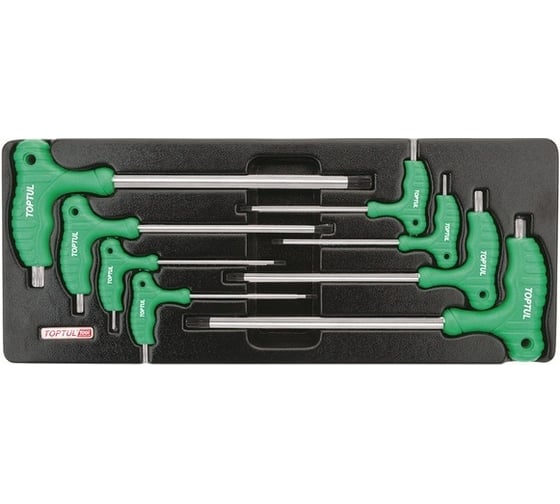 Набор-сет ключей L-Type Torx Т10-Т50 8шт, 434x176мм TOPTUL GAAT0804
