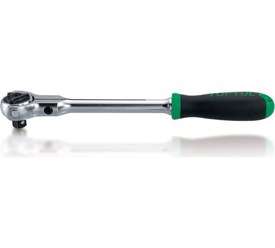 Трещотка TOPTUL 3/8", 72зубца, 240мм, поворотная головка CJLN1224 1