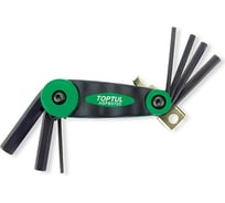 Набор длинных шестигранных ключей TOPTUL 2.5-10 мм, 7 шт. AGFB0703