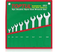Набор рожковых ключей TOPTUL 6-22 мм, 8 шт. GAAA0812
