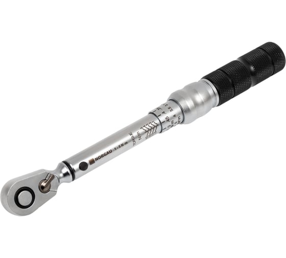 Динамометрический предельный ключ NORGAU с трещоткой 1/4" 1-5 Нм, тип NTW30-005RL 051109001 1