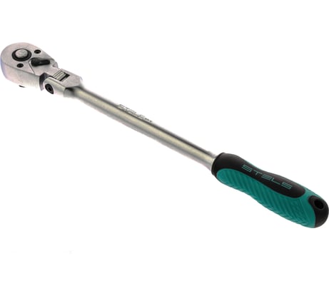 Ключ-трещотка 1/2, 72 зуба, с быстрым сбросом, шарнирная STELS СrV 14046