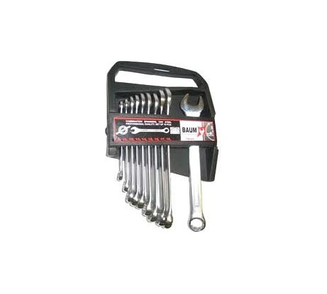 Набор ключей комбинированных BAUM пластиковый держатель, 10 предметов, 8,10,12мм х 19мм эконом класс 33-10MP