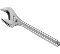 Разводной ключ Kraftool Cr-V хромированное покрытие эргономичная рукоятка увеличенный зев угол наклона губок 15 градусов 150x23 мм 6" 27259-15