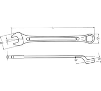 Рожково-накидной ключ Heyco HE-00410017083