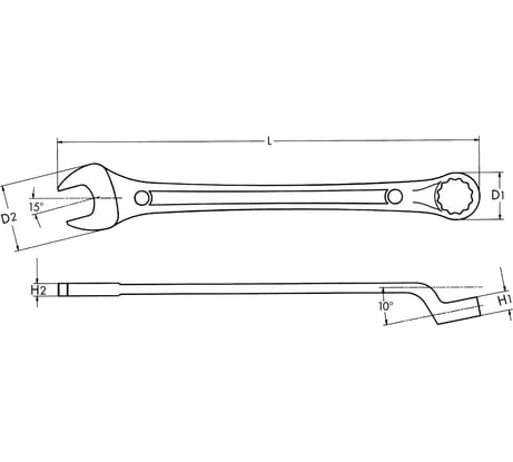 Рожково-накидной ключ Heyco HE-00410017083