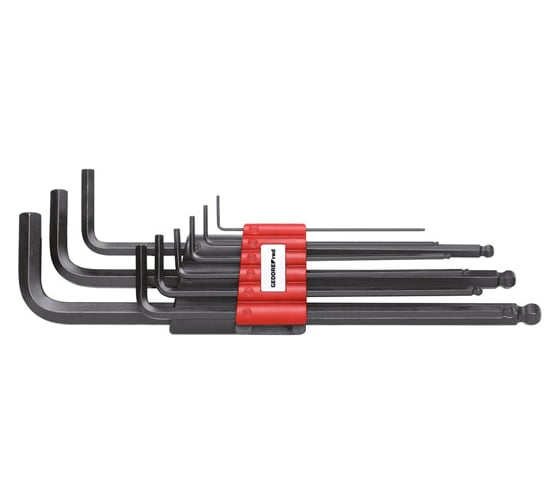 Набор шестигранных ключей с шариковым окончанием GEDORE RED 1,5-10 мм 3301335