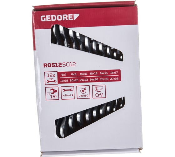 Набор гаечных двусторонних ключей GEDORE RED 6-32 мм 12шт 3300961