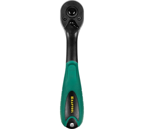 Трещотка для торцовых головок Kraftool EXPERT, Сr-V сталь, 72 зубца, пластиковое покрытие, 1/4" 27796-1/4_z02