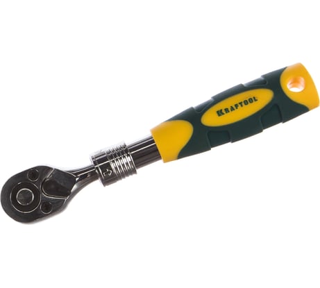 Трещотка для торцовых головок Kraftool PRO телескопическая, Сr-V сталь, 72 зубца, 1/4" 27798-1/4