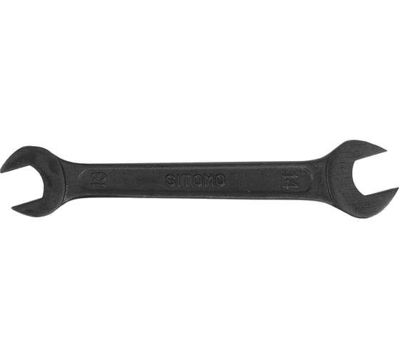 Гаечный рожковый двусторонний ключ SITOMO 13х14 окс. 28915