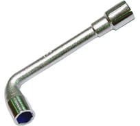 Торцевой коленчатый ключ CNIC 13x13 мм, L-образный, хром 9314