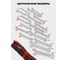 Набор комбинированных ключей PATRON 8, 9, 10, 11, 12, 13, 14, 15, 16, 17, 18, 19, 21, 22, 24, 27, 30, 32 мм, 18 предметов на полотне P-5181(47417) 4