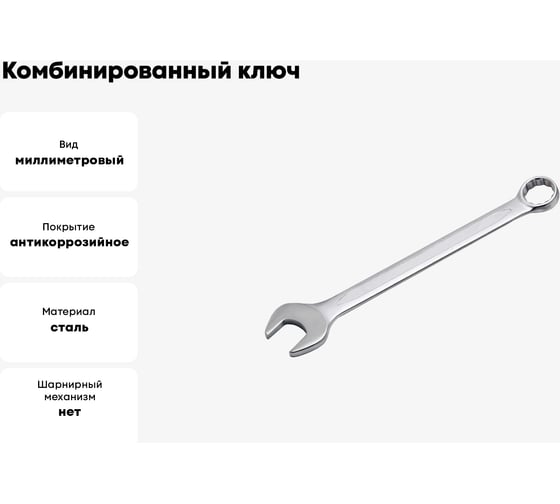 Комбинированный ключ PATRON 30 мм P-75530(47503)