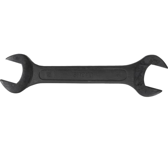 Гаечный рожковый двусторонний ключ SITOMO 70х75 окс. 157463