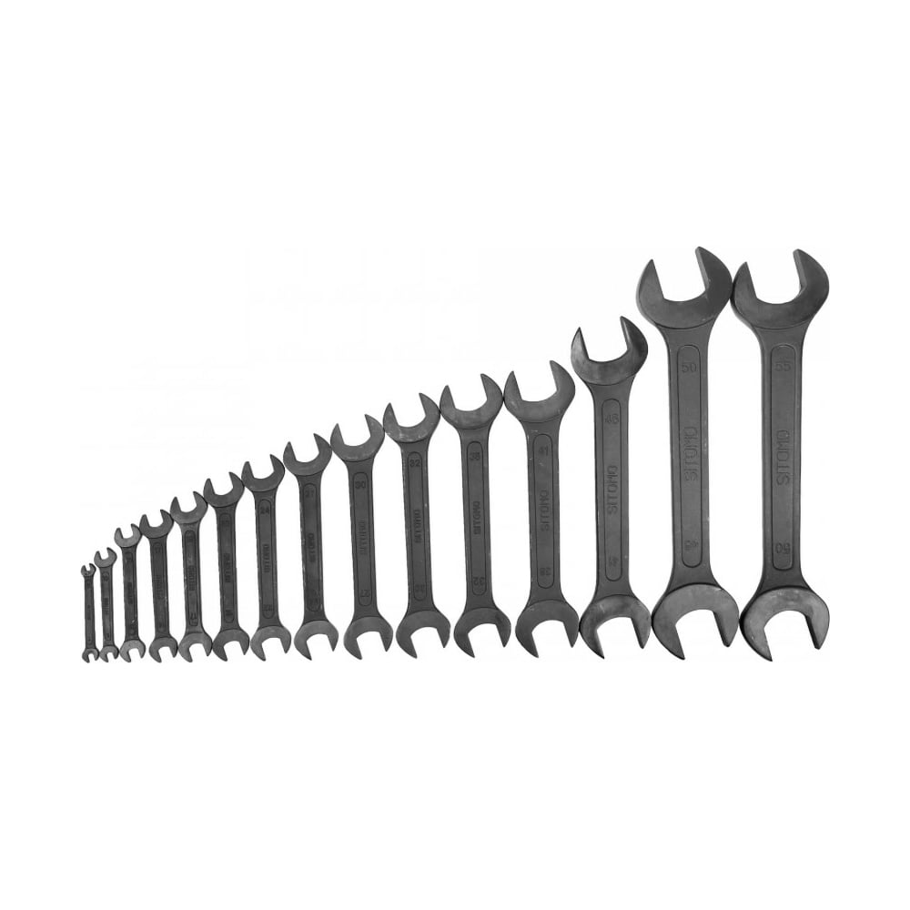 Набор гаечных рожковых двусторонних ключей 15шт 6-55 SITOMO 422890 ...