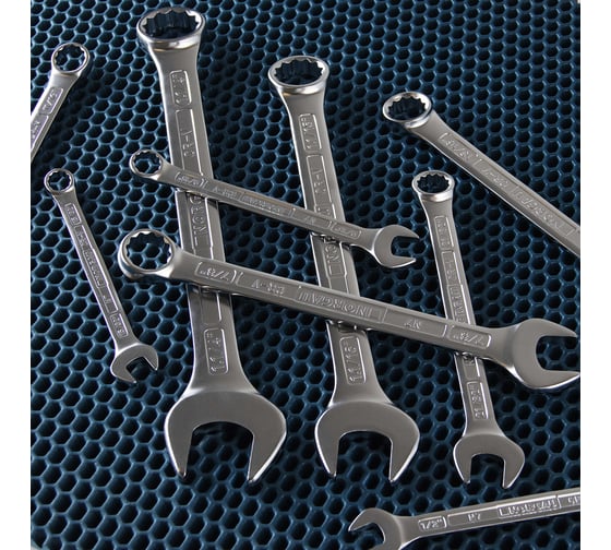 Набор комбинированных дюймовых ключей NORGAU тип NBS7A-018 1/4"-1.1/4", 18 шт. 060207718