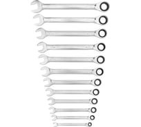Набор комбинированных ключей с трещоткой NORGAU тип NBS7R-012 12 шт. 060240712