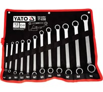 Набор ключей накидных изогнутых YATO 6-32мм 12шт "САТИН" YT-0398 37140398 092 1
