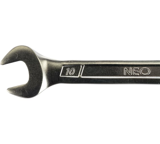 Комбинированный изогнутый ключ NEO Tools 10x150 мм 09-100