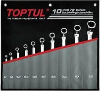 Набор ключей накидных TOPTUL 6-27мм, 75, 10 шт GPCI1001