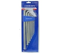 Набор шестигранников МАЯКАВТО Г-образные, 2,0-12мм, удлин., 9шт. 509312л