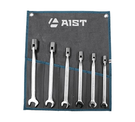 Набор комбинированных ключей с шарнирными торцевыми головками AIST 6 предметов 0080106A 00-00002416