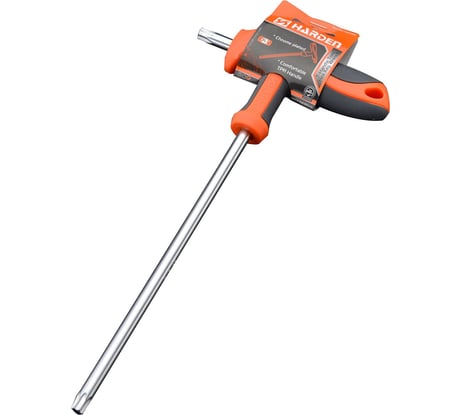 Имбусовый ключ HARDEN CRV, с Т-образной рукоятью, T25, 4.5X100 мм 540724