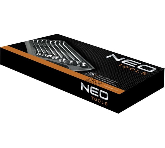 Комбинированные ключи NEO Tools 20-32 мм, набор 8 шт, 23,5x44x40 84-290
