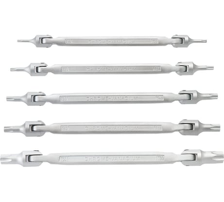 Шестигранные ключи NEO Tools Torx, шарнирные , T15-T60 мм, набор 5 шт. 09-116