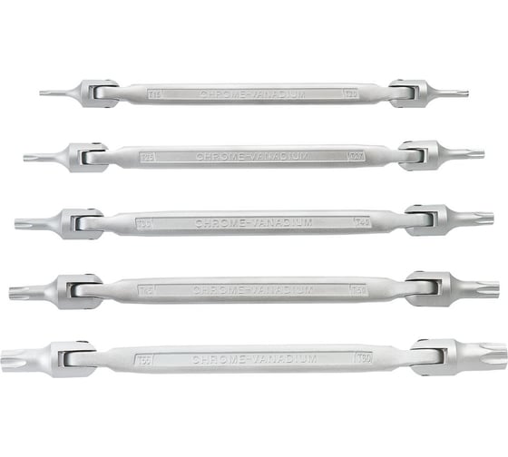 Шестигранные ключи NEO Tools Torx, шарнирные , T15-T60 мм, набор 5 шт. 09-116 1