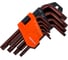 Набор Г-образных ключей AV Steel TORX с отверстием, TH10-TH50 S2, 9 шт AV-367359 1