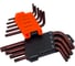 Набор Г-образных ключей AV Steel TORX с отверстием, TH10-TH50 S2, 9 шт AV-367359 2