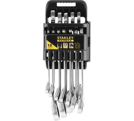 Набор комбинированных ключей Stanley FATMAX 12 шт, с храповым механизмом FMMT82849-0