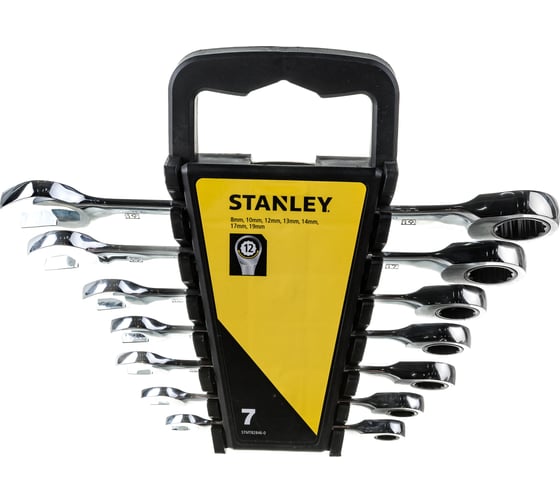 Набор комбинированных ключей Stanley 7 шт, с храповым механизмом STMT82846-0