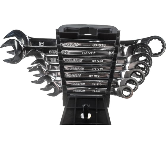 Набор комбинированных ключей Stanley 7 шт, с храповым механизмом STMT82846-0