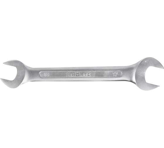 Ключ гаечный двусторонний HORTZ HOR 14x17, сатинированный финиш 115726 1