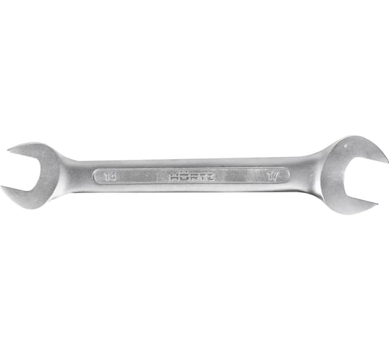 Ключ гаечный двусторонний HORTZ HOR 14x17, сатинированный финиш 115726