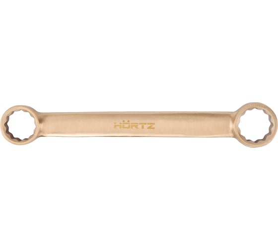 Гаечный накидной двусторонний плоский ключ HORTZ 10x11, искробезопасный сплав BeCu 1119678