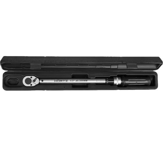 Динамометрический ключ HORTZ предельный, 40-200 Нм, 1/2", с поверкой 781343
