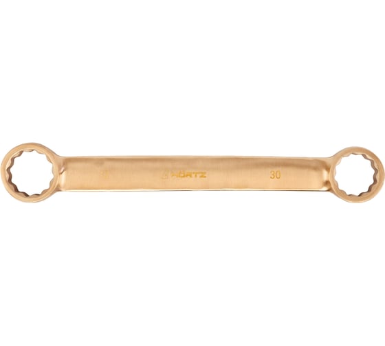 Накидной двусторонний гаечный ключ HORTZ плоский, 30x32 мм, искробезопасный сплав BeCu 1095205