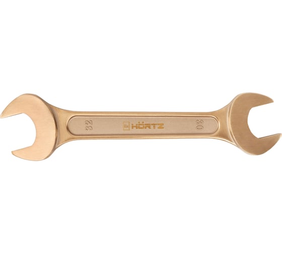 Двусторонний рожковый гаечный ключ HORTZ 30x32 мм, искробезопасный сплав BeCu 1095241