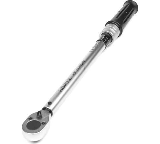 Динамометрический ключ HORTZ предельный, 3/8", 20-110 Нм, с поверкой 781378