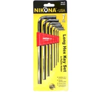 Набор шестигранных ключей NIKONA в футляре, 7шт, 2,5-10мм 04-932