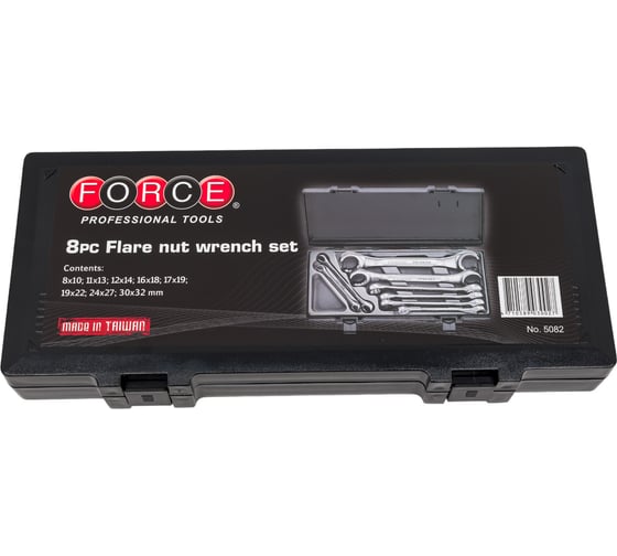 Набор гаечных разрезных ключей FORCE 8пр. 8*10-30*32мм 5082